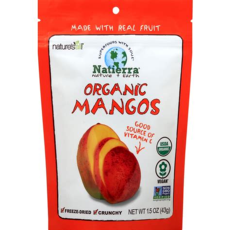 Natures All Foods Organic Freeze Dried Mango Lunds And Byerlys