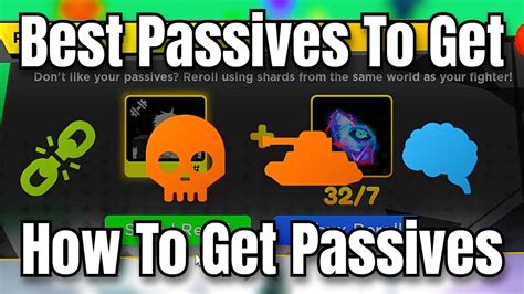 New Code How To Get Passives And Best Passives To Get Anime Fighters