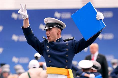 A Cadet Celebrates After Receiving His Diploma During Picryl Public