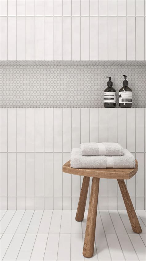 Clara 2 75 X 11 Matte Porcelain Tile In Ivory White Bathroom Tiles