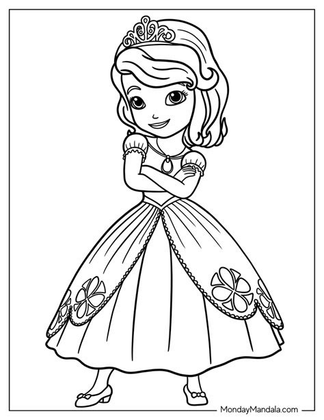 Disney Princess Sofia The First Coloring Pages