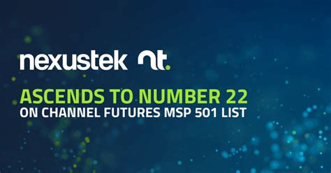 Nexustek Ascends To Number 22 On 2019 Channel Futures Msp 501 List