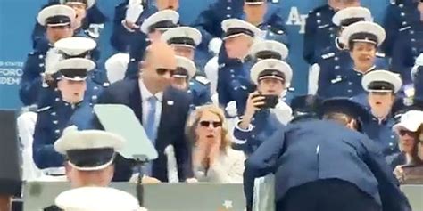 Watch Air Force Cadets React After Biden Fell Right In Front Of Them