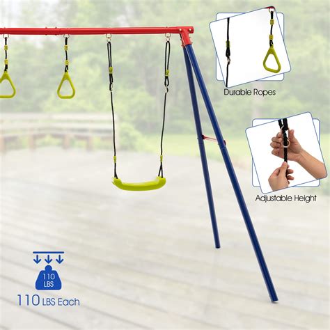 Infans Swing Sets For Backyard Outdoor 3 In 1 A Frame Heavy Duty Meta