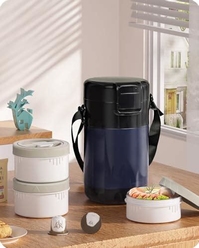 Amazon Baffect Oz Thermos For Hot Food Container Hours Layer Stackable Food Thermal