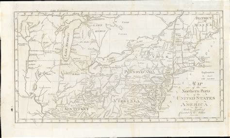 map   northern parts   united states  america