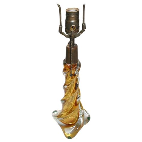 Single Murano Glass Table Lamp For Sale At 1stdibs