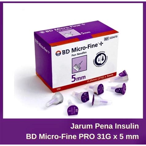 Jual JARUM INSULIN BD MICROFINE 31G X 5MM HARGA PER BOX ISI 100 PCS