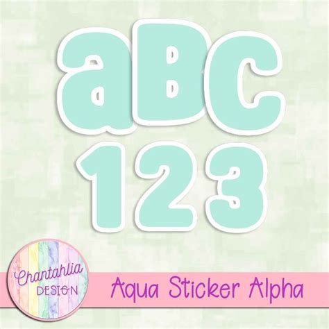 Free Alpha Featuring Aqua Sticker Designs