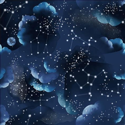 Premium Vector | Starry sky pattern