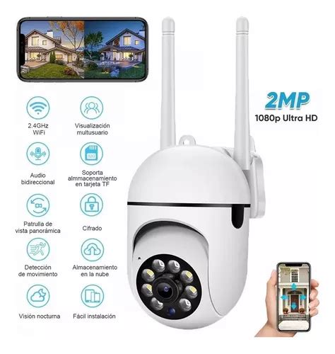 C Mara Seguridad Wifi Exterior Inal Mbrica Hd P C Alarma Meses