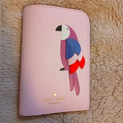 Kate Spade Other Kate Spade Pink Parrot Passport Holder Flock Party Wlru624 Poshmark