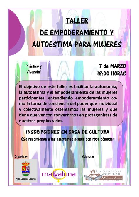 Taller De Empoderamiento Femenino Pdf Telegraph