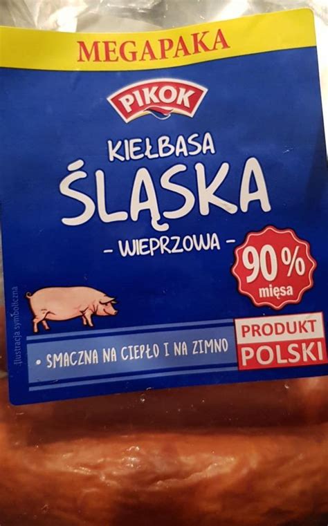 Kiełbasa Śląska Wieprzowa Pikok калорійність харчова цінність ⋙tablycjakalorijnosti