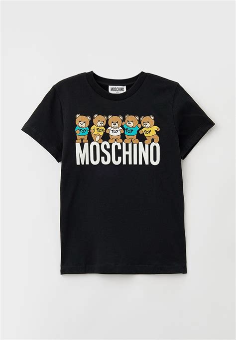 Футболка Moschino Kid, цвет: черный, RTLADB976201 — купить в интернет ...