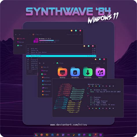 Synthwave 84 For Windows 11 By Niivu On Deviantart