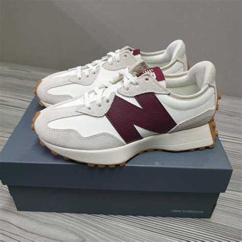 New Balance 327 Moonbeam Burgundy Womens Fashion Footwear