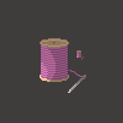 Sewing Theme Pixel Art Pixel Art Digital Art Instagram