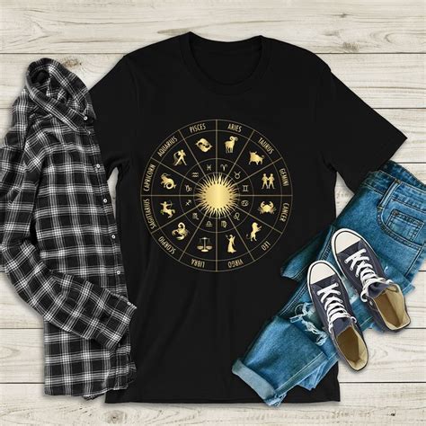 Horoscope Zodiac Sign T Shirt Graphic Design Shirt Zodiac Shirt Sun