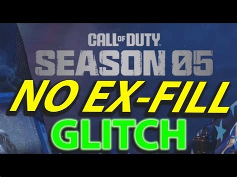 Dmz Season No Ex Fill Glitch Koschei Complex Exfill Glitch Working In