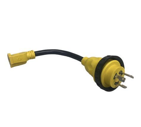 Shore Power Pigtail Adapter 125v 30a Male To 15 Amp Female Marine Boat