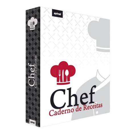 Caderno De Receita Folhas Capa Dura Master Chef Lacrado Submarino