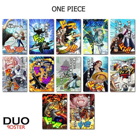 Jual Poster Anime One Piece Poster Dinding Anime One Piece Paket 12pcs