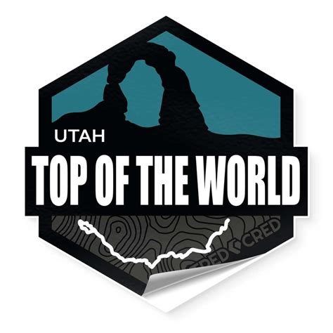 Top Of The World Trail Sticker Tred Cred