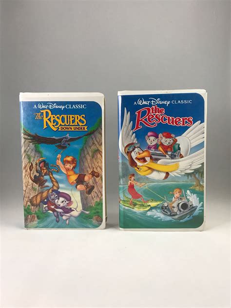 The Rescuers 1992 Vhs And The Rescuers Down Under 1991 Vhs Etsy