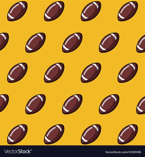 Ball American Football Wallpaper Design Royalty Free Vector