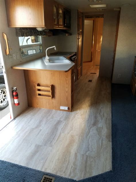 RV New Flooring Installation Finished Project