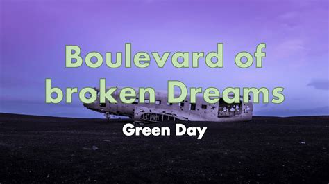 Green Day Boulevard Of Broken Dreams Lyric Video Full HD Music