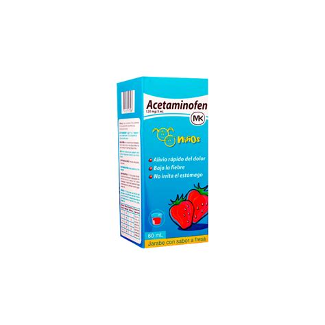 Acetaminofen Jarabe 120mg 60ml Farmacolab