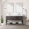 Lexora Irvington In W X In D Brown Oak Double Bath Vanity