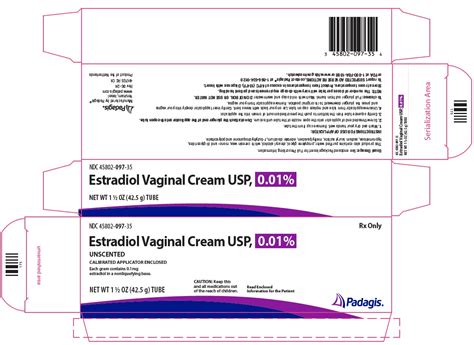 Dailymed Estradiol Vaginal Estradiol Cream