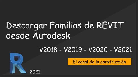 Descargar Familias De REVIT Desde Autodesk 2021 YouTube