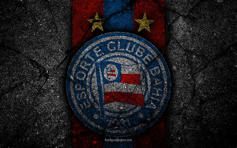 Bahia Fc Logo Brazilian Seria A Soocer Black Stone Brazil Esporte