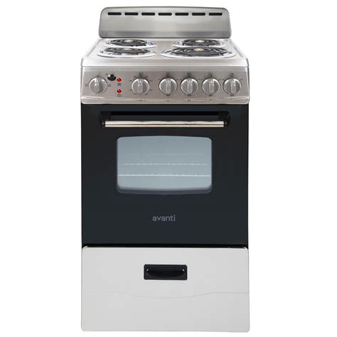Avanti ERU200P3S Electric Range Oven Compact Design, 2.1-Cu.Ft