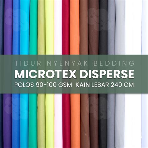 Jual KAIN MICROTEX DISPERSE POLOS 90 100 GSM POLY MIKRO LEBAR 240 PART1