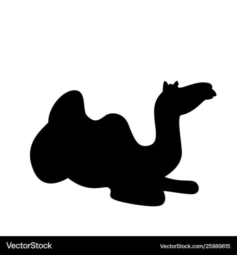 Cartoon bactrian camel Royalty Free Vector Image