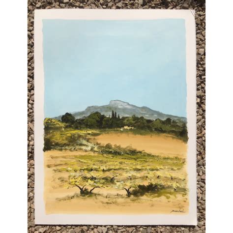 The Luberon 10 Oil On Art Paper