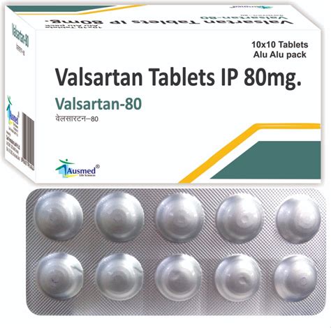 Valsartan Tablets IP, 80 mg at ₹ 194/stripe in New Delhi | ID: 21465378397