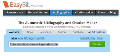 EasyBib - A Quick and Easy Way to Create Citations