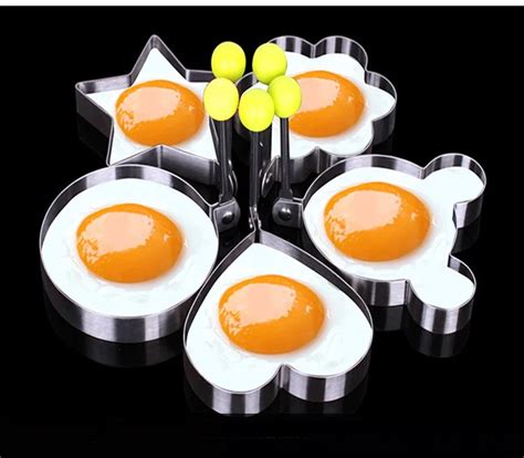 5pcsset Diy Non Stick Stainless Steel Egg Mold Omelet Ring Fry Egg