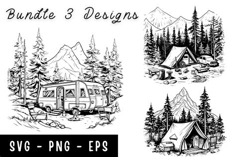 Camping Svg Bundle Camping Svg Graphic By Jaiprakan A · Creative Fabrica