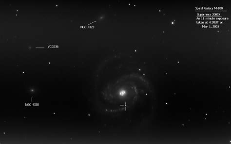 Supernova SN2006X In M 100 Spiral Galaxy