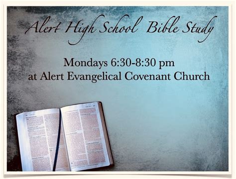 High School Bible Study Alert Covenant Church