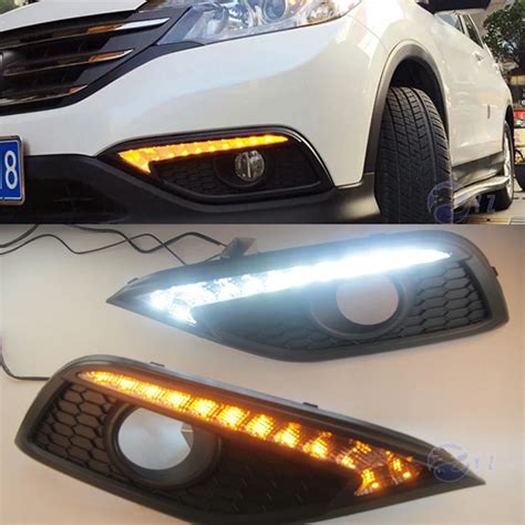 Car Flashing Pcs Drl For Honda Crv Cr V Drl Fog Lamp