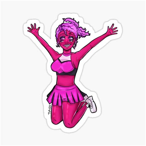 Monster Girl Cheerleader Sticker For Sale By Iggybeldraws Redbubble