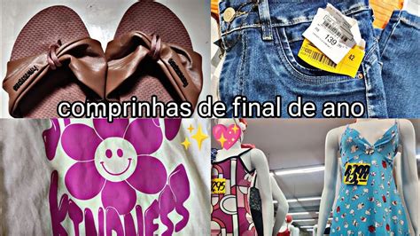 COMPRINHAS DE FINAL DE ANO ROUPAS HAVAIANA ETC Eailarissa YouTube